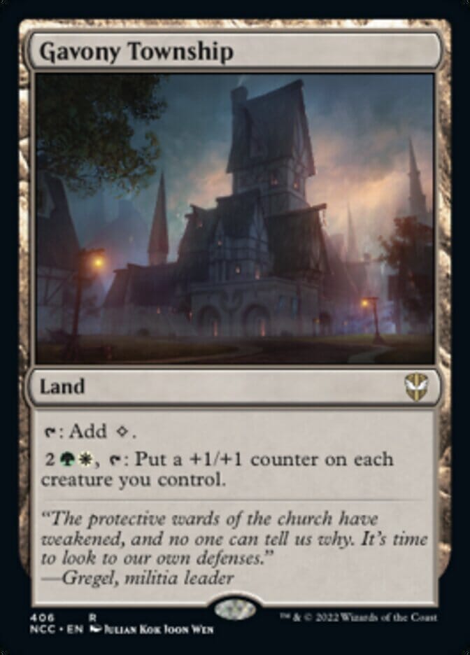 Gavony Township [Streets of New Capenna Commander] MTG Single Magic: The Gathering  | Multizone: Comics And Games
