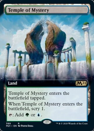 Temple of Mystery (Extended Art) [Core Set 2021] MTG Single Magic: The Gathering  | Multizone: Comics And Games