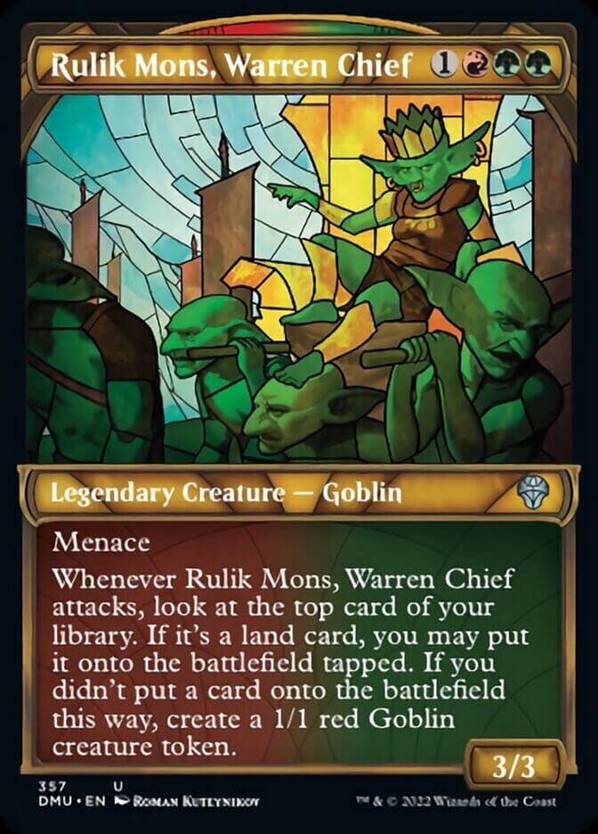 Rulik Mons, Warren Chief (Showcase Textured) [Dominaria United] MTG Single Magic: The Gathering  | Multizone: Comics And Games
