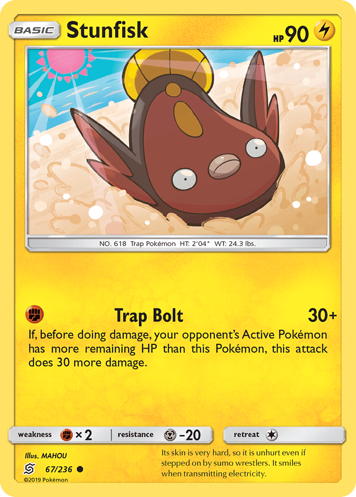 Stunfisk (67/236) [Sun & Moon: Unified Minds] Pokemon Single Pokémon  | Multizone: Comics And Games