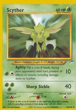 Scyther (55/105) [Neo Destiny Unlimited] Pokemon Single Pokémon  | Multizone: Comics And Games