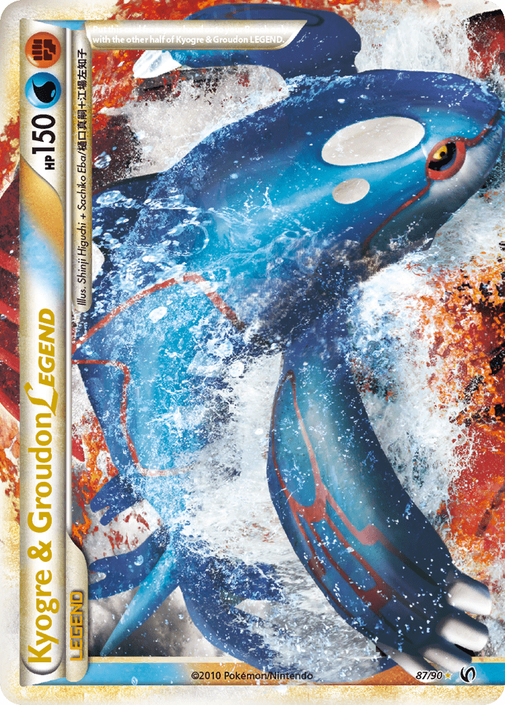 Kyogre & Groudon LEGEND (87/90) [HeartGold & SoulSilver: Undaunted] Pokemon Single Pokémon  | Multizone: Comics And Games