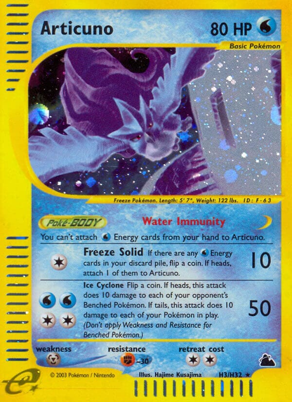 Articuno (H3/H32) [Skyridge] Pokemon Single Pokémon  | Multizone: Comics And Games