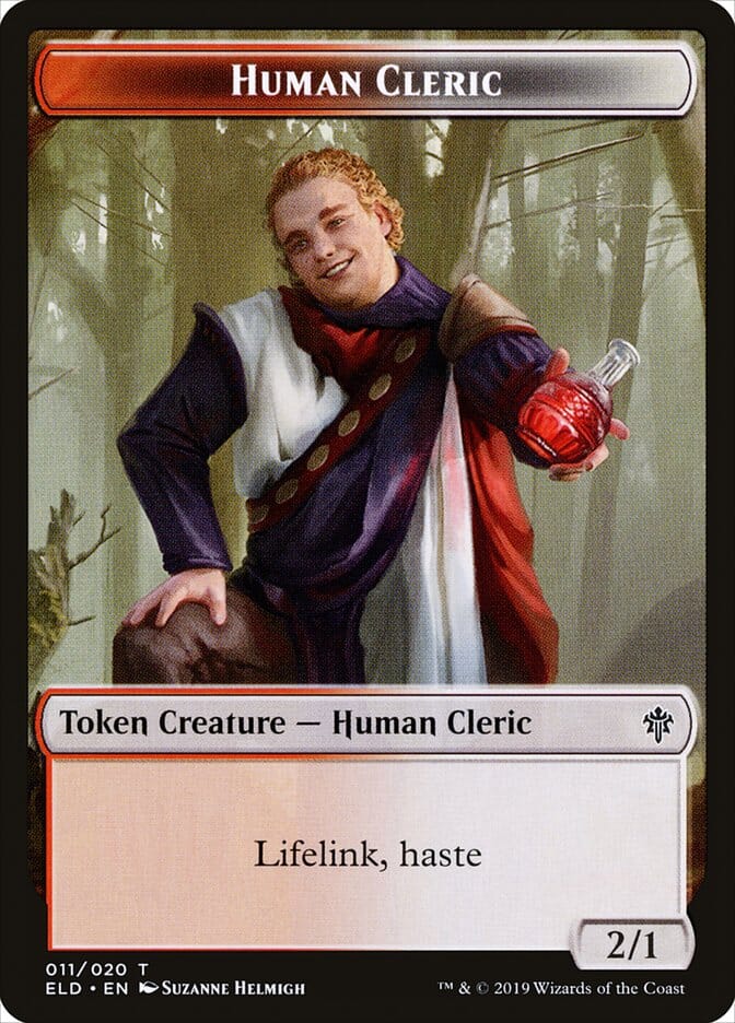Human Cleric [Throne of Eldraine Tokens] MTG Single Magic: The Gathering  | Multizone: Comics And Games