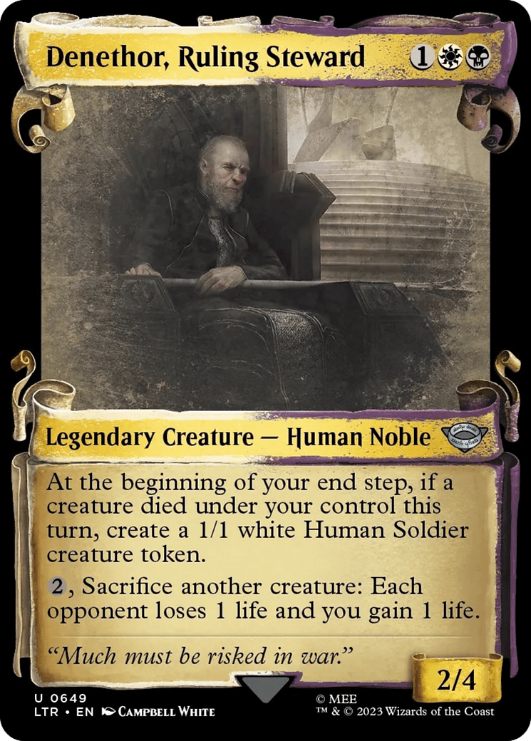 Denethor, Ruling Steward [The Lord of the Rings: Tales of Middle-Earth Showcase Scrolls] MTG Single Magic: The Gathering  | Multizone: Comics And Games
