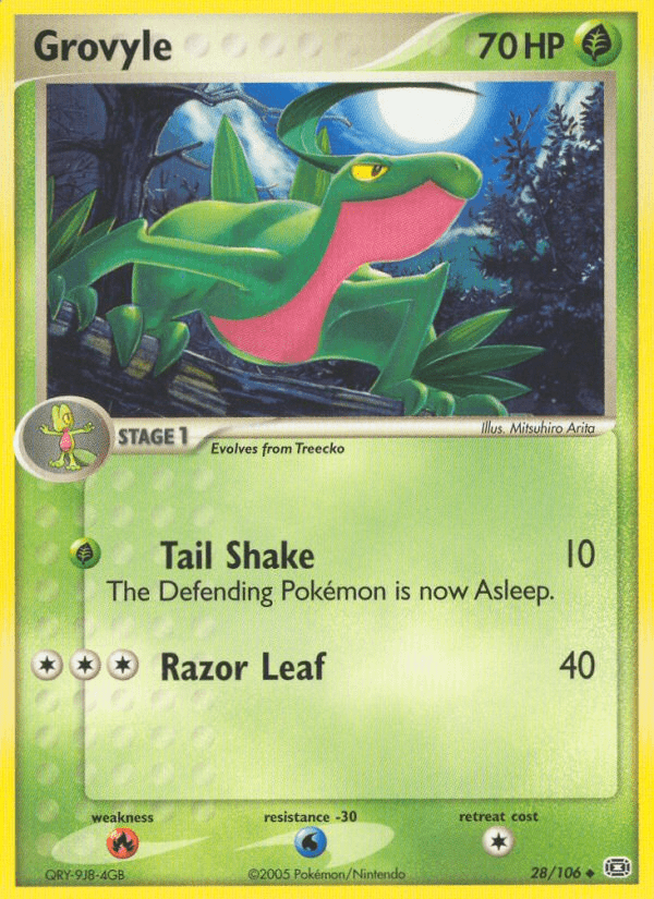 Grovyle (28/106) [EX: Emerald] Pokemon Single Pokémon  | Multizone: Comics And Games