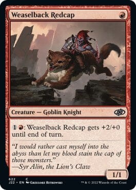Weaselback Redcap [Jumpstart 2022] MTG Single Magic: The Gathering  | Multizone: Comics And Games