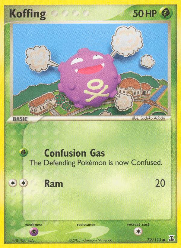 Koffing (72/113) [EX: Delta Species] Pokemon Single Pokémon  | Multizone: Comics And Games