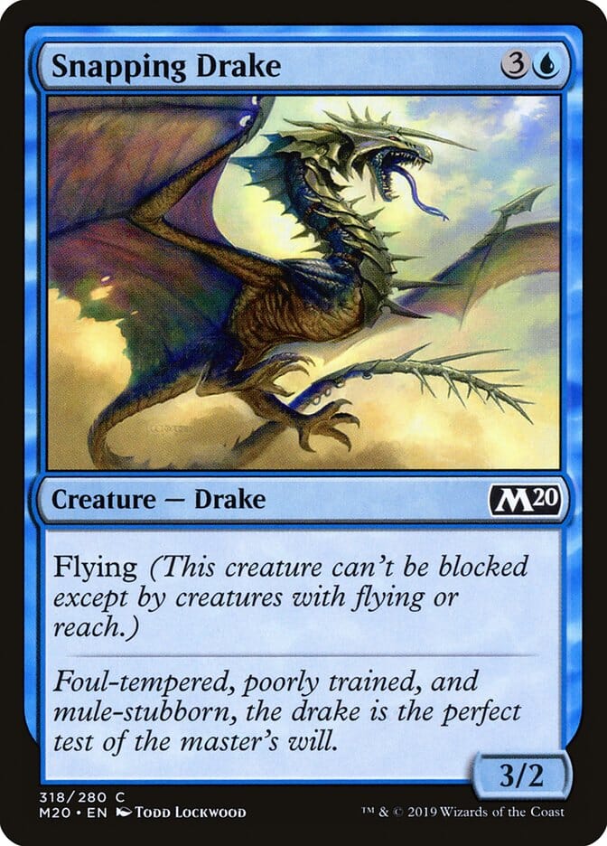 Snapping Drake [Core Set 2020] MTG Single Magic: The Gathering  | Multizone: Comics And Games