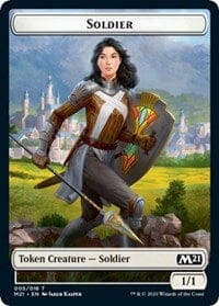 Soldier // Weird Double-sided Token [Core Set 2021 Tokens] MTG Single Magic: The Gathering  | Multizone: Comics And Games