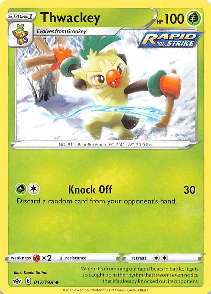 Thwackey (017/198) [Sword & Shield: Chilling Reign] Pokemon Single Pokémon  | Multizone: Comics And Games