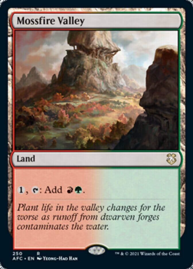 Mossfire Valley [Dungeons & Dragons: Adventures in the Forgotten Realms Commander] MTG Single Magic: The Gathering  | Multizone: Comics And Games