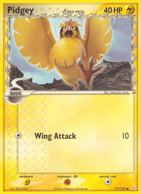Pidgey (77/110) (Delta Species) [EX: Holon Phantoms] Pokemon Single Pokémon  | Multizone: Comics And Games