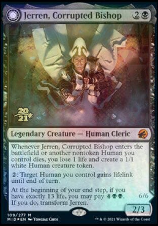Jerren, Corrupted Bishop // Ormendahl, the Corrupted [Innistrad: Midnight Hunt Prerelease Promos] MTG Single Magic: The Gathering  | Multizone: Comics And Games