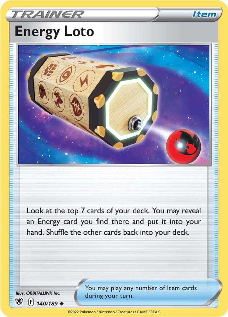Energy Loto (140/189) [Sword & Shield: Astral Radiance] Pokemon Single Pokémon  | Multizone: Comics And Games