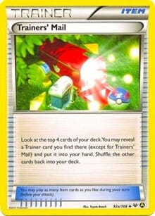 Trainers' Mail (92a/108) (Alternate Art Promo) [XY: Roaring Skies] Pokemon Single Pokémon  | Multizone: Comics And Games
