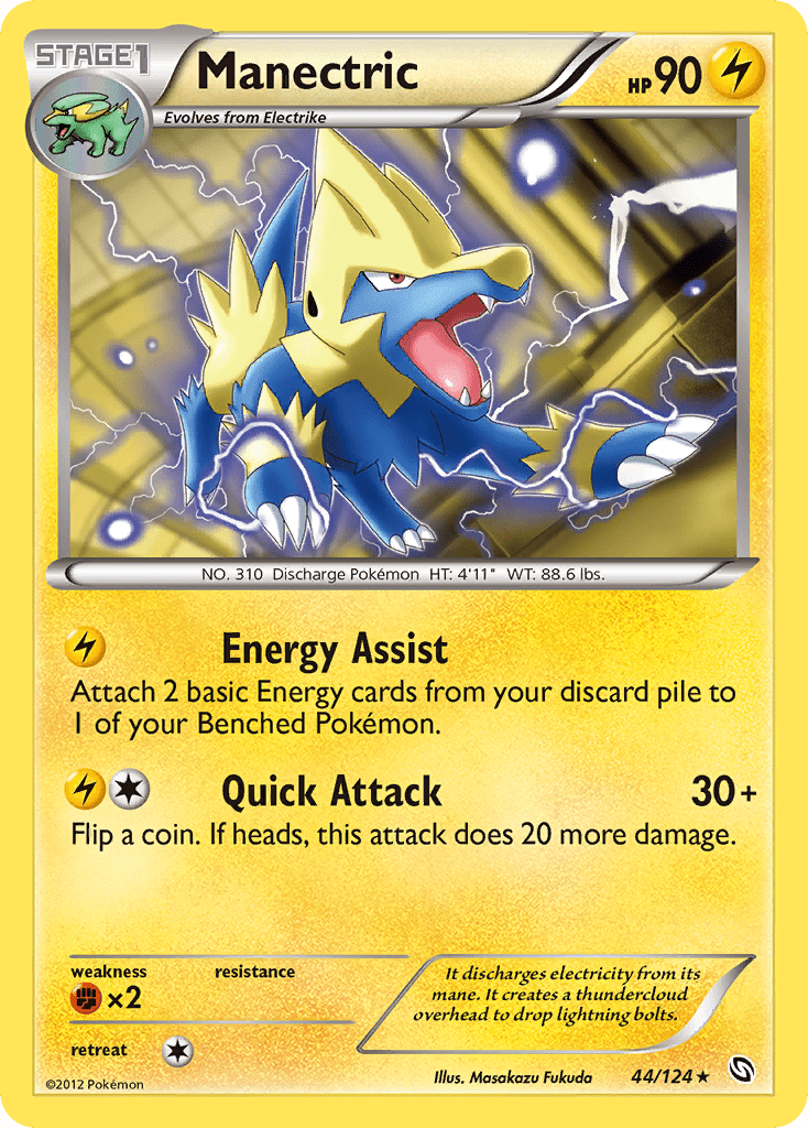 Manectric (44/124) [Black & White: Dragons Exalted] Pokemon Single Pokémon  | Multizone: Comics And Games