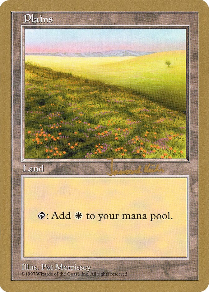 Plains (jk431) (Janosch Kuhn) [World Championship Decks 1997] MTG Single Magic: The Gathering  | Multizone: Comics And Games