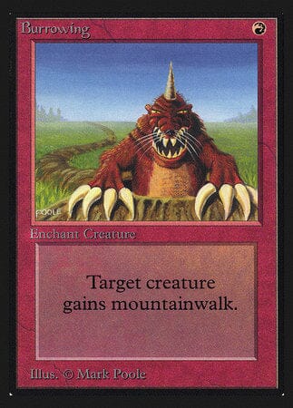 Burrowing (IE) [Intl. Collectors’ Edition] MTG Single Magic: The Gathering  | Multizone: Comics And Games