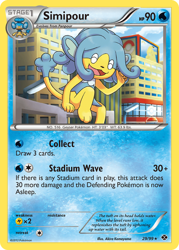 Simipour (29/99) [Black & White: Next Destinies] Pokemon Single Pokémon  | Multizone: Comics And Games
