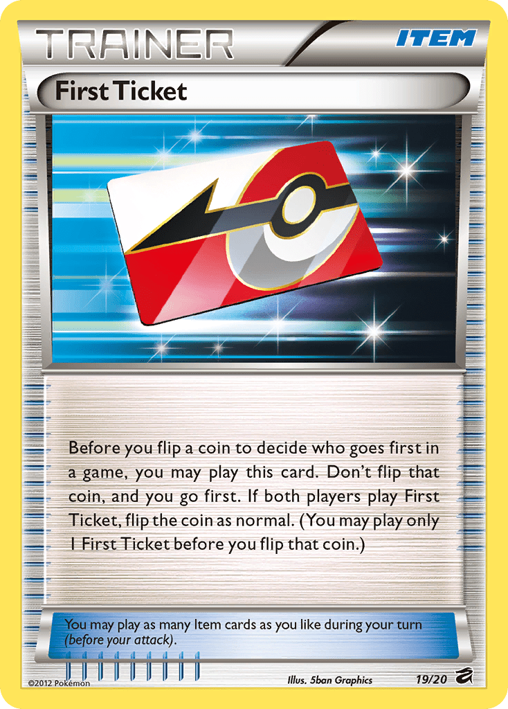 First Ticket (19/20) [Black & White: Dragon Vault] Pokemon Single Pokémon  | Multizone: Comics And Games