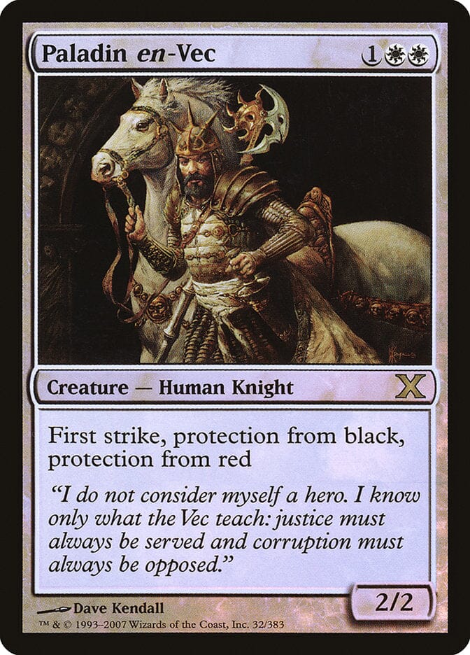 Paladin en-Vec (Premium Foil) [Tenth Edition] MTG Single Magic: The Gathering  | Multizone: Comics And Games