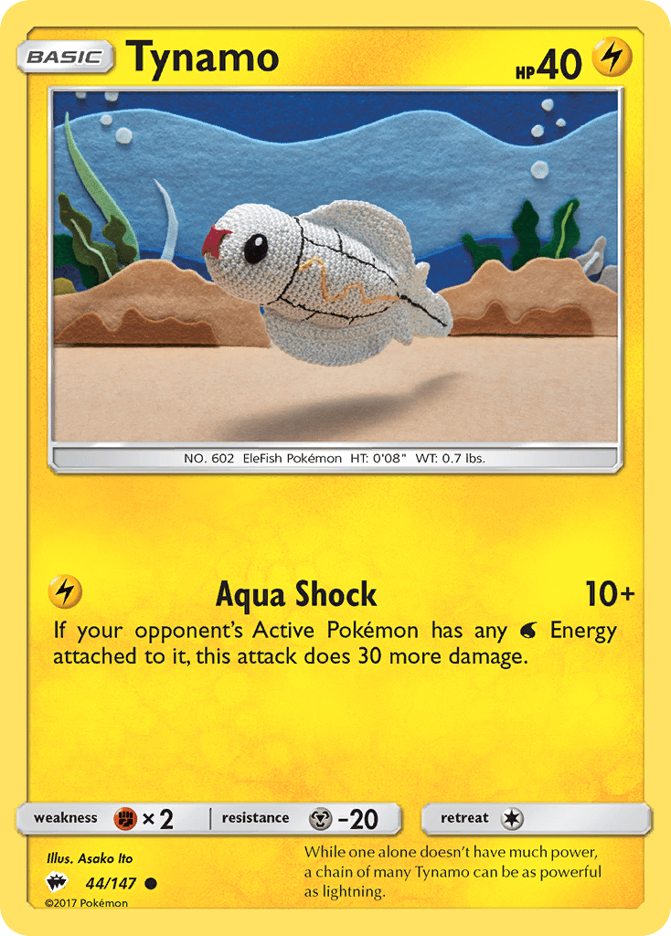 Tynamo (44/147) [Sun & Moon: Burning Shadows] Pokemon Single Pokémon  | Multizone: Comics And Games
