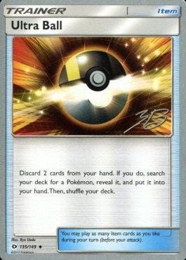 Ultra Ball (135/149) (Ice Path FTW - Zachary Bokhari) [World Championships 2017] Pokemon Single Pokémon  | Multizone: Comics And Games