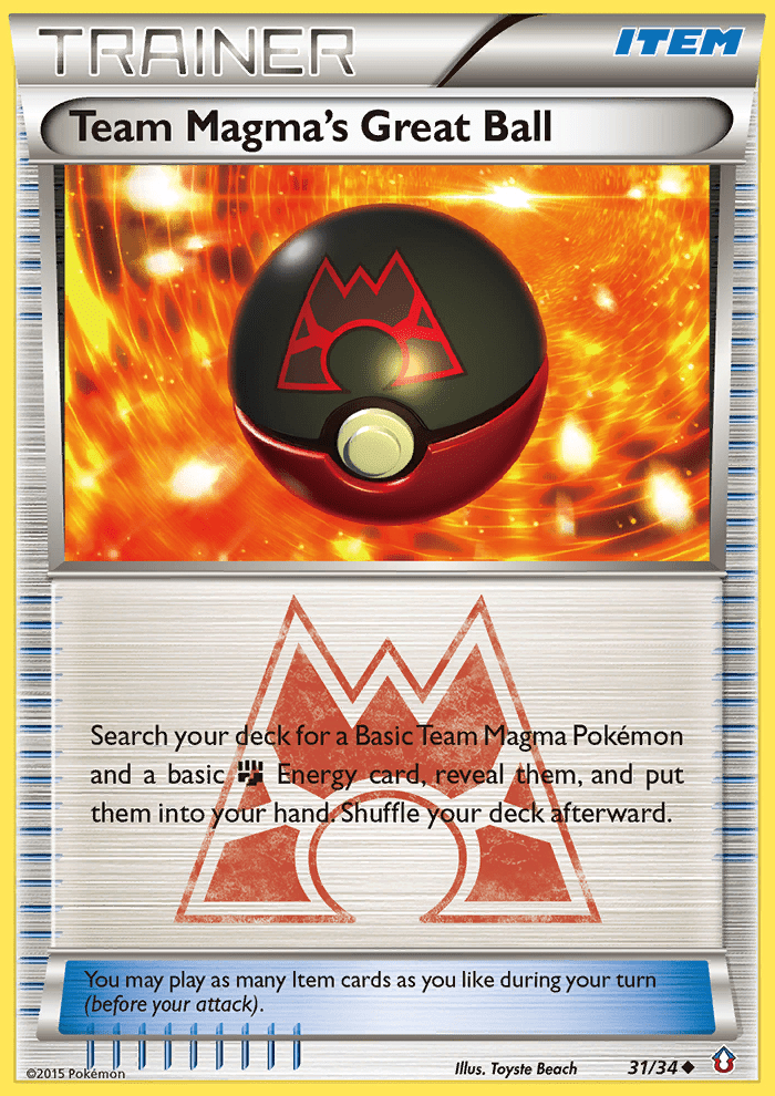 Team Magma's Great Ball (31/34) [XY: Double Crisis] Pokemon Single Pokémon  | Multizone: Comics And Games