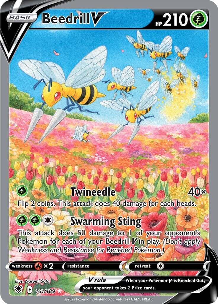 Beedrill V (161/189) [Sword & Shield: Astral Radiance] Pokemon Single Pokémon  | Multizone: Comics And Games