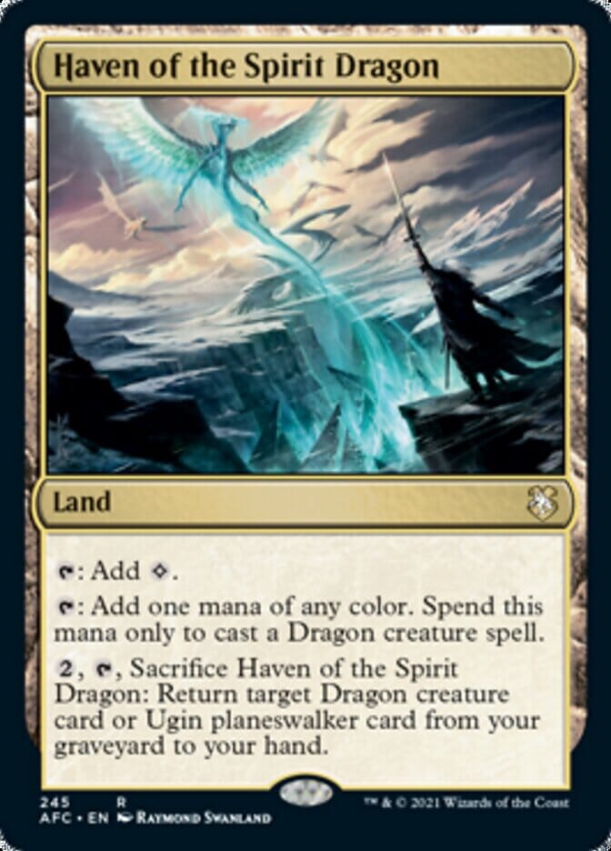 Haven of the Spirit Dragon [Dungeons & Dragons: Adventures in the Forgotten Realms Commander] MTG Single Magic: The Gathering  | Multizone: Comics And Games