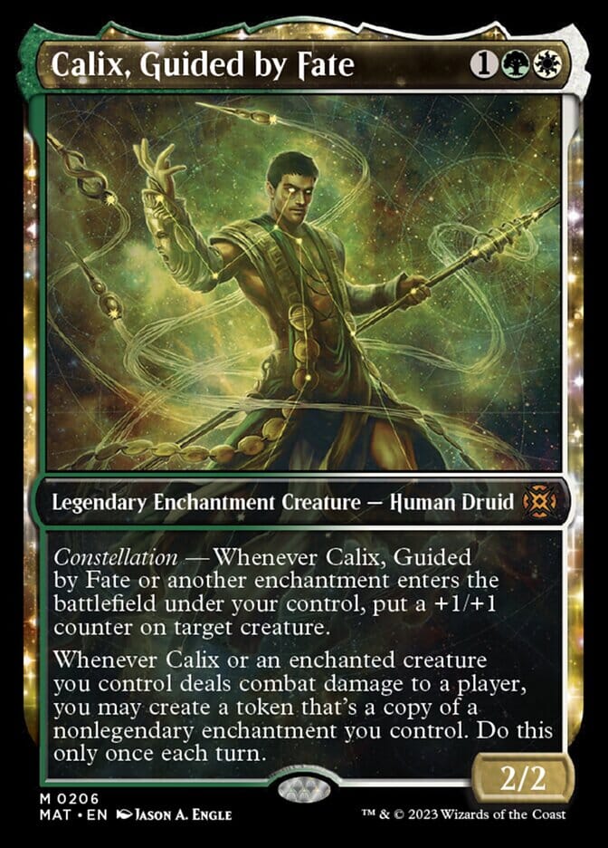 Calix, Guided by Fate (Showcase Halo Foil) [March of the Machine: The Aftermath] MTG Single Magic: The Gathering  | Multizone: Comics And Games