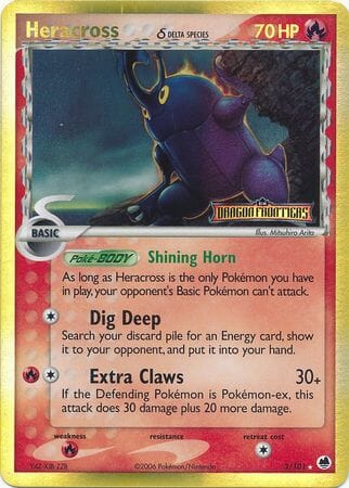 Heracross (3/101) (Delta Species) (Stamped) [EX: Dragon Frontiers] Pokemon Single Pokémon  | Multizone: Comics And Games