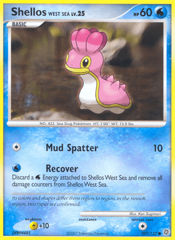 Shellos West Sea (107/132) [Diamond & Pearl: Secret Wonders] Pokemon Single Pokémon  | Multizone: Comics And Games