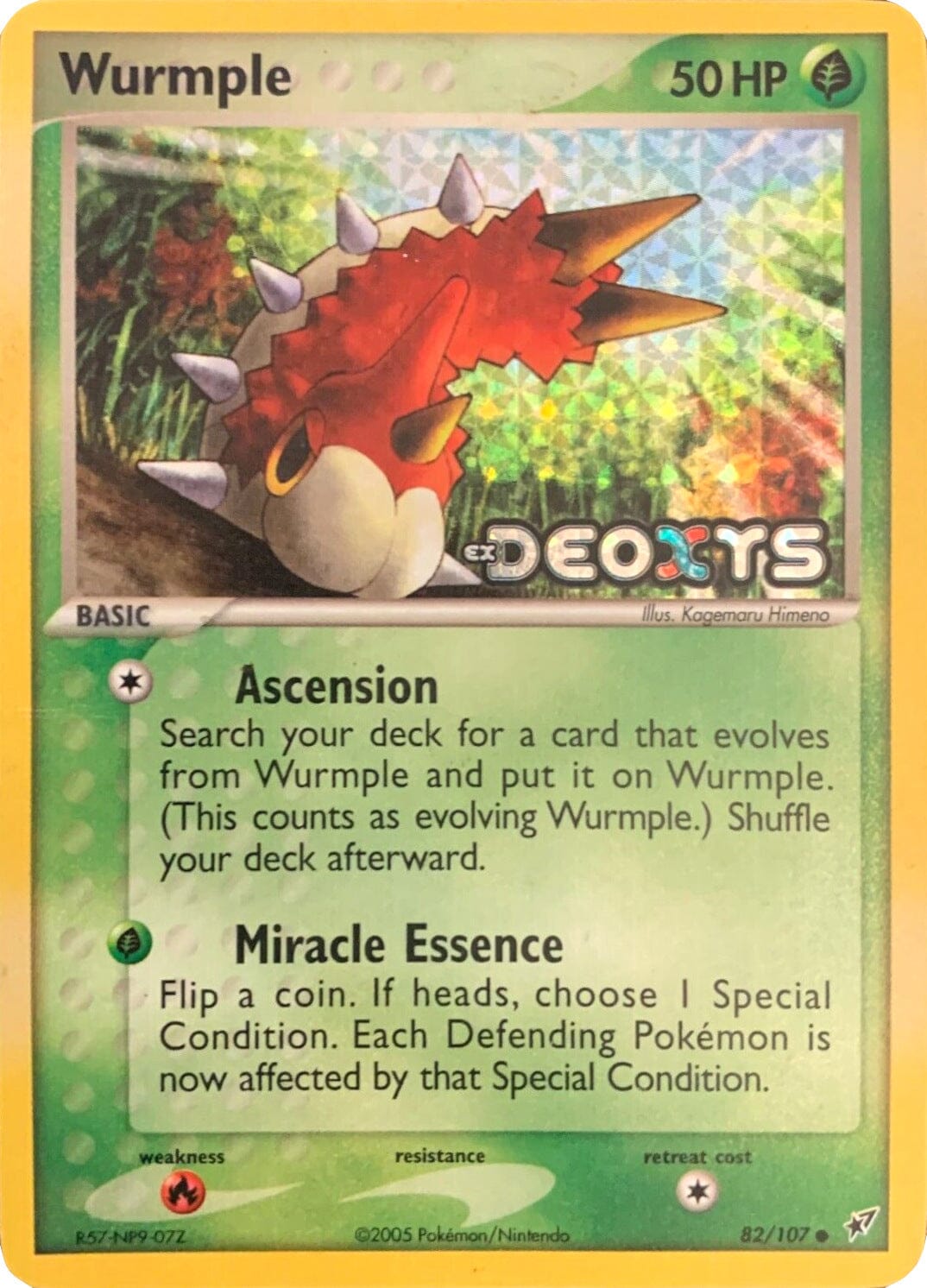 Wurmple (82/107) (Stamped) [EX: Deoxys] Pokemon Single Pokémon  | Multizone: Comics And Games