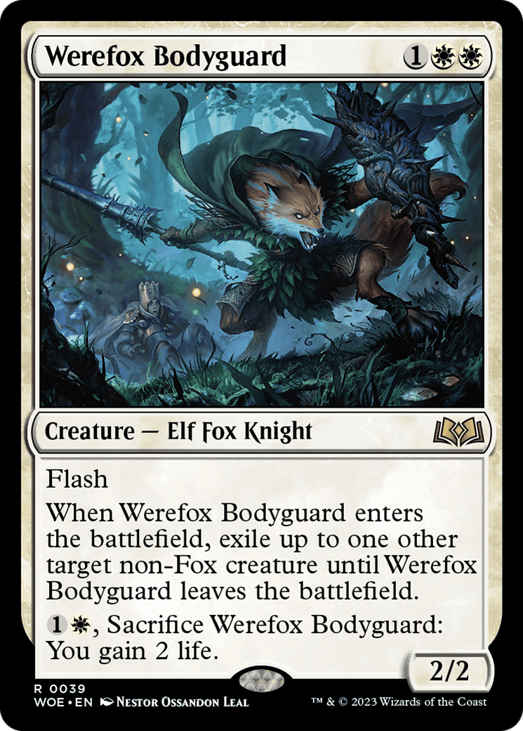 Werefox Bodyguard [Wilds of Eldraine] MTG Single Magic: The Gathering  | Multizone: Comics And Games