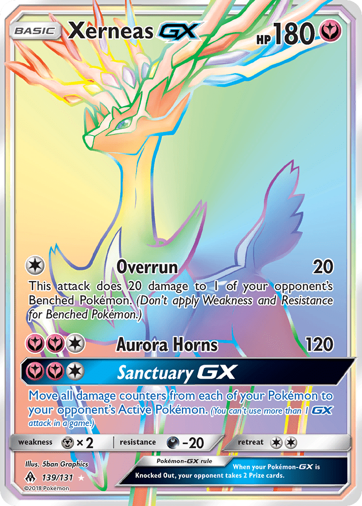 Xerneas GX (139/131) [Sun & Moon: Forbidden Light] Pokemon Single Pokémon  | Multizone: Comics And Games