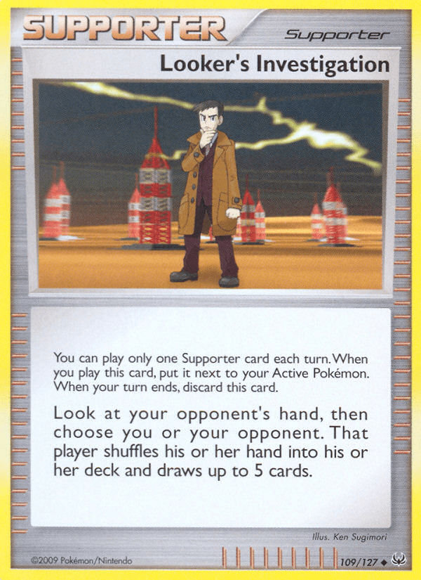 Looker's Investigation (109/127) [Platinum: Base Set] Pokemon Single Pokémon  | Multizone: Comics And Games