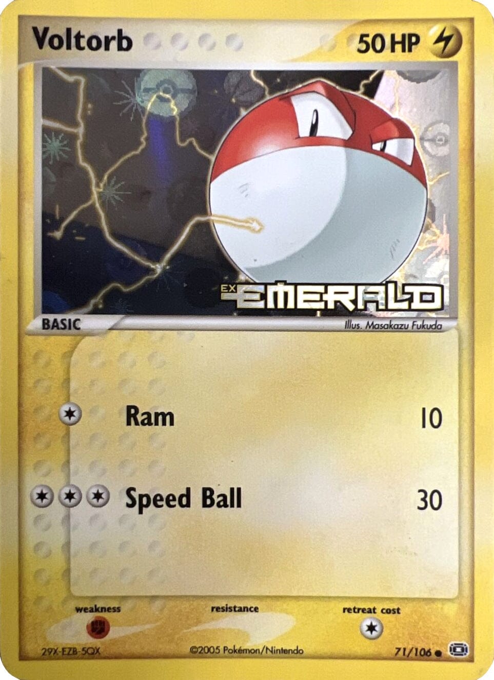 Voltorb (71/106) (Stamped) [EX: Emerald] Pokemon Single Pokémon  | Multizone: Comics And Games