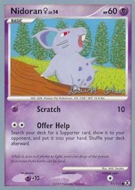 Nidoran♀ LV.14 (71/111) (Stallgon - David Cohen) [World Championships 2009] Pokemon Single Pokémon  | Multizone: Comics And Games