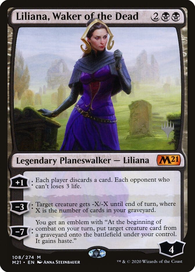 Liliana, Waker of the Dead (Promo Pack) [Core Set 2021 Promos] MTG Single Magic: The Gathering  | Multizone: Comics And Games