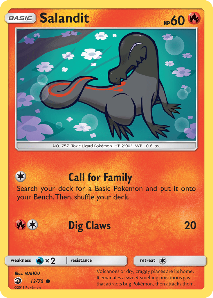 Salandit (13/70) [Sun & Moon: Dragon Majesty] Pokemon Single Pokémon  | Multizone: Comics And Games