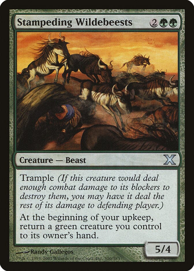 Stampeding Wildebeests [Tenth Edition] MTG Single Magic: The Gathering  | Multizone: Comics And Games