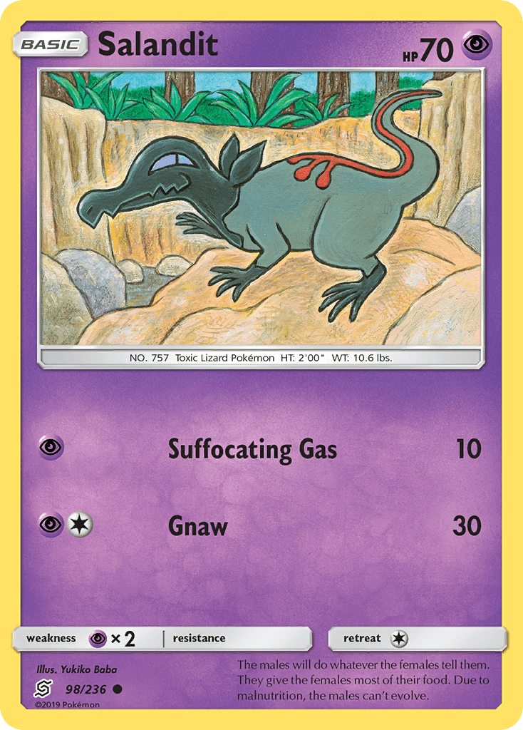 Salandit (98/236) [Sun & Moon: Unified Minds] Pokemon Single Pokémon  | Multizone: Comics And Games