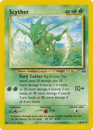 Scyther (46/75) [Neo Discovery Unlimited] Pokemon Single Pokémon  | Multizone: Comics And Games