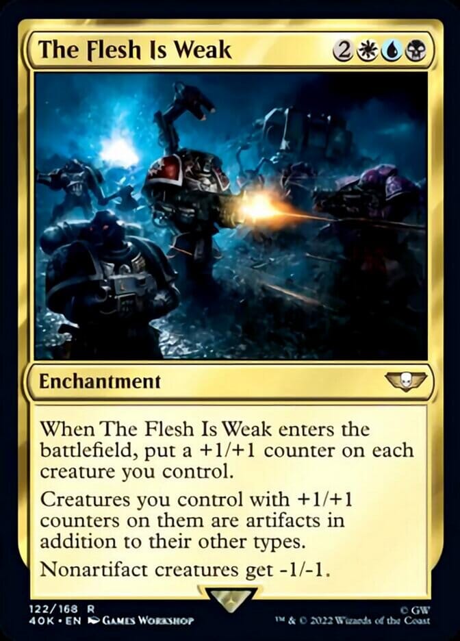 The Flesh Is Weak [Universes Beyond: Warhammer 40,000] MTG Single Magic: The Gathering  | Multizone: Comics And Games