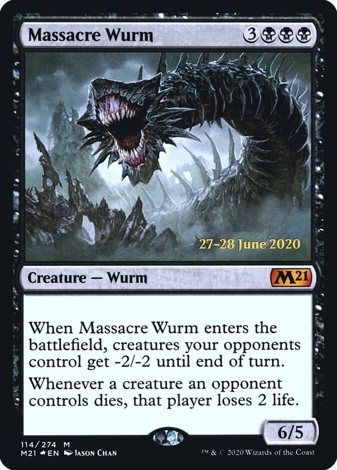 Massacre Wurm [Core Set 2021 Prerelease Promos] MTG Single Magic: The Gathering  | Multizone: Comics And Games