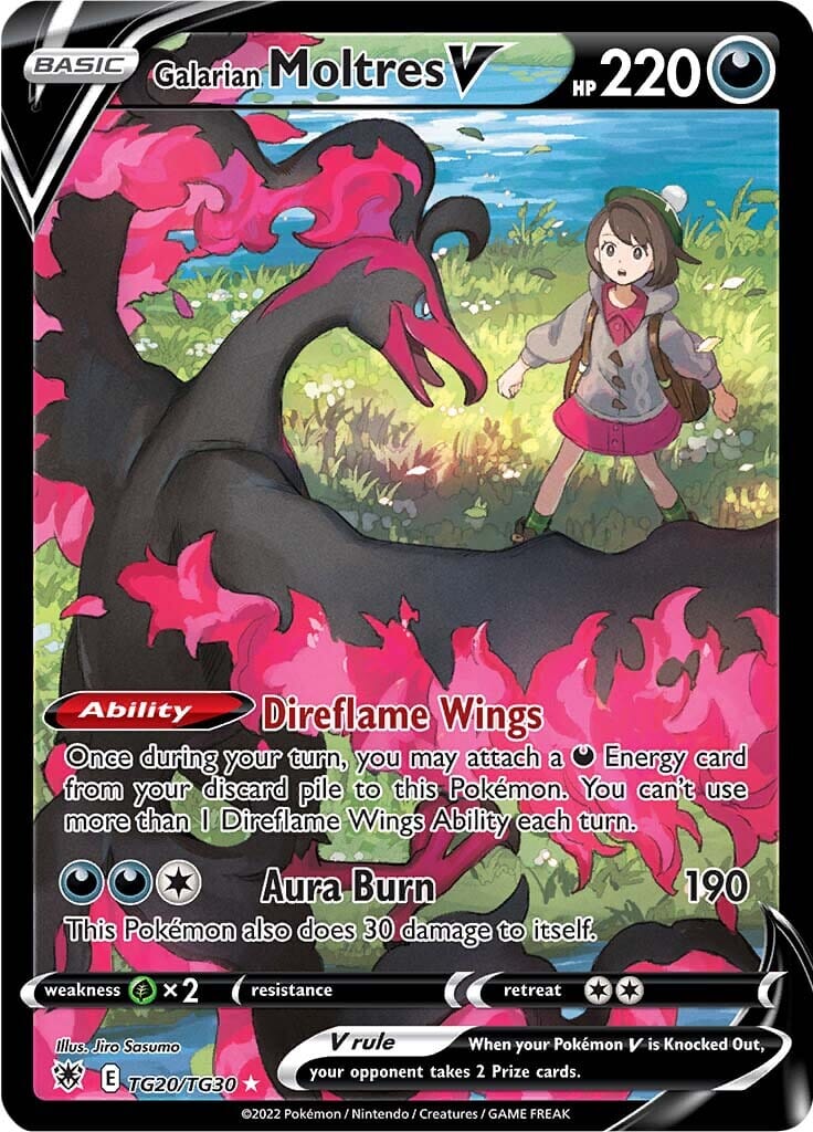 Galarian Moltres V (TG20/TG30) [Sword & Shield: Astral Radiance] Pokemon Single Pokémon  | Multizone: Comics And Games