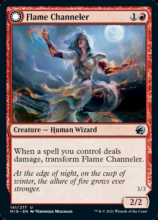 Flame Channeler // Embodiment of Flame [Innistrad: Midnight Hunt] MTG Single Magic: The Gathering  | Multizone: Comics And Games