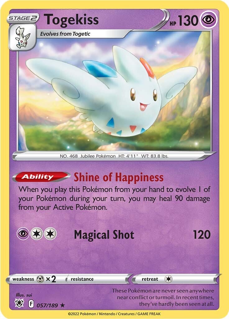 Togekiss (057/189) [Sword & Shield: Astral Radiance] Pokemon Single Pokémon  | Multizone: Comics And Games